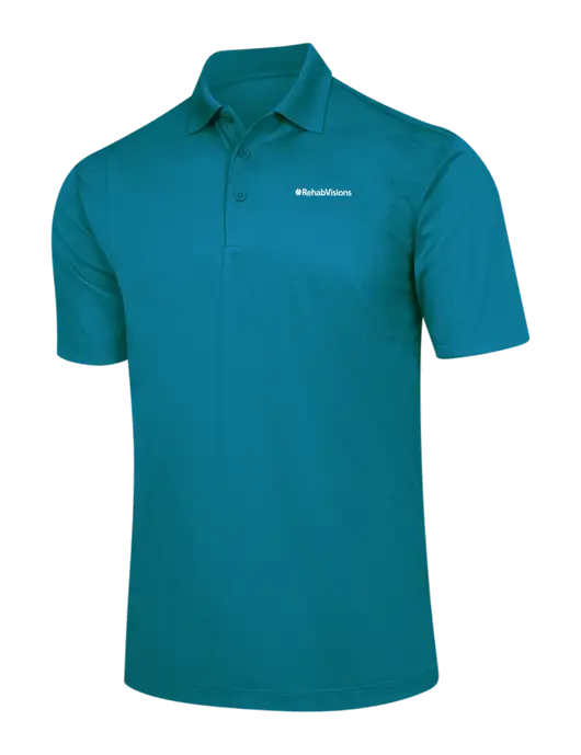 Dark Sapphire Micropique Sport-Wick Polo w/RehabVisions Logo