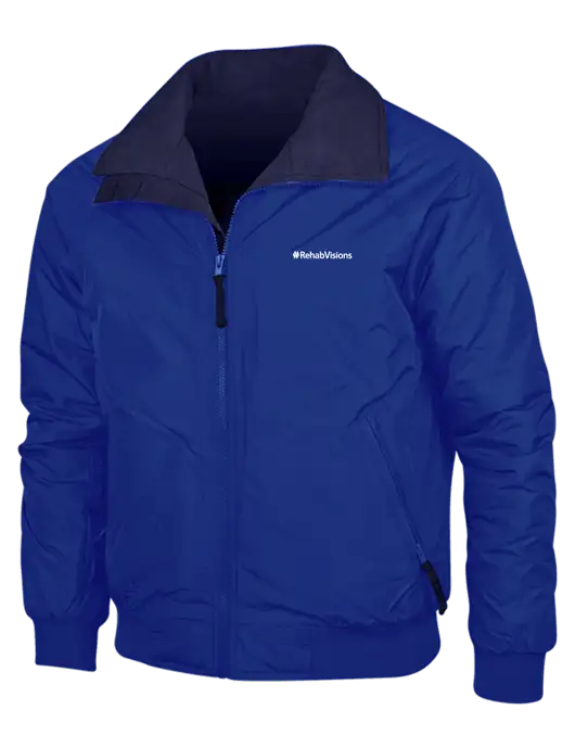 Dark Royal/Navy Classic Challenger Jacket w/RehabVisions Logo
