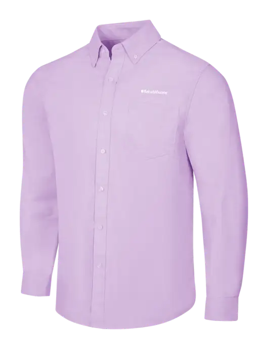 Soft Purple SuperPro Oxford Shirt w/RehabVisions Logo