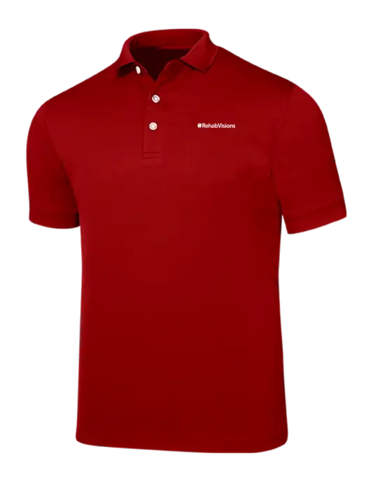 Callaway Ottoman Red Polo w/RehabVisions Logo