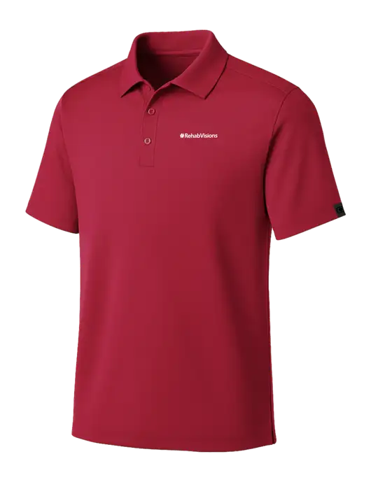 OGIO Red Framework Polo w/RehabVisions Logo