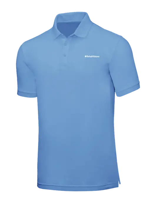 Carolina Blue Core Classic Pique w/RehabVisions Logo