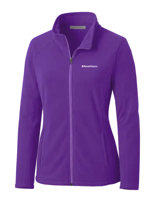 Light Purple Womens Microfleece Jacket w/RehabVisions Logo