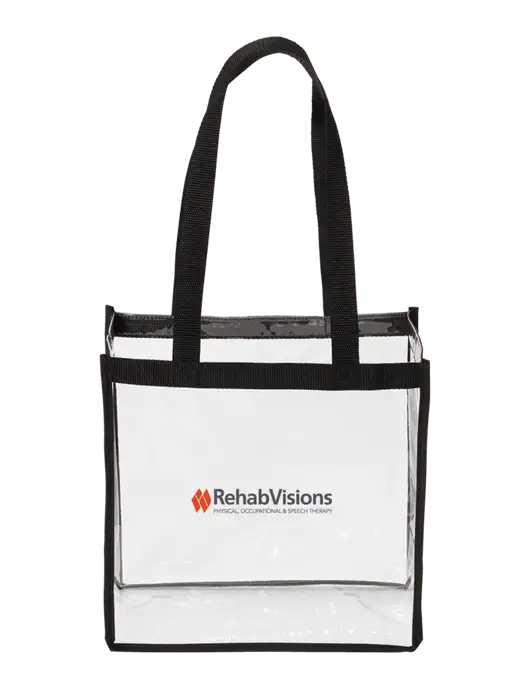 Clear Stadium Tote w/RehabVisions Logo