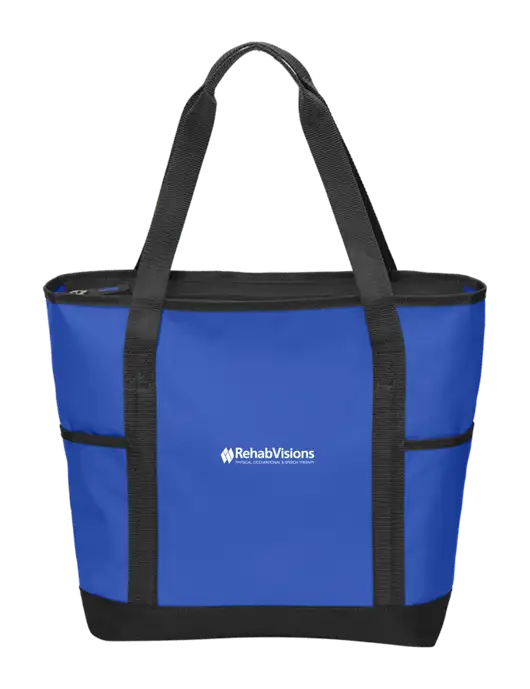 On the Go Royal/Black Tote w/RehabVisions Logo