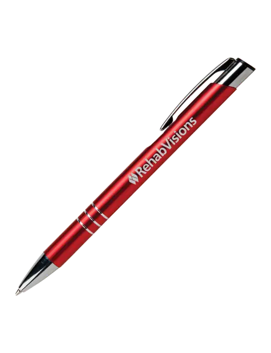 Laurent Red Pen - Black Ink w/RehabVisions Logo