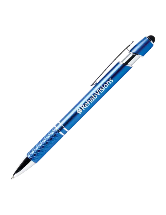 Valencia Blue Stylus Pen - Black Ink w/RehabVisions Logo
