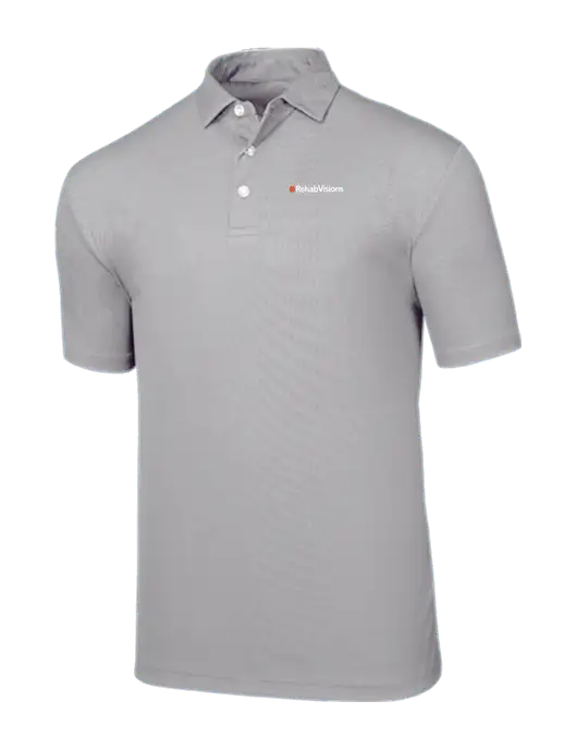 Callaway Birdseye Light Grey Polo w/RehabVisions Logo