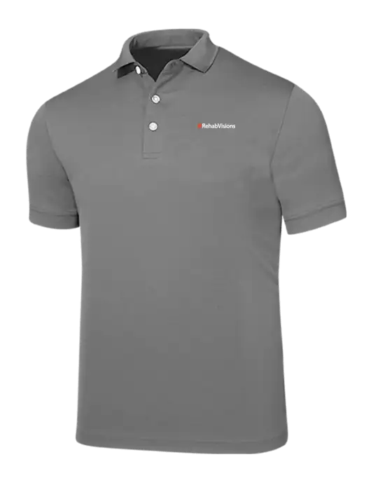 Callaway Ottoman Medium Grey Polo w/RehabVisions Logo