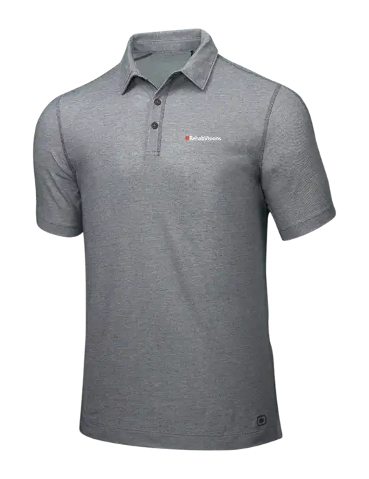 OGIO Medium Grey ONYX Polo w/RehabVisions Logo