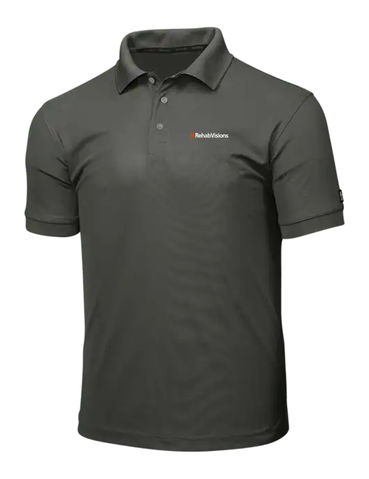 OGIO Medium Grey Caliber 2.0 Polo w/RehabVisions Logo