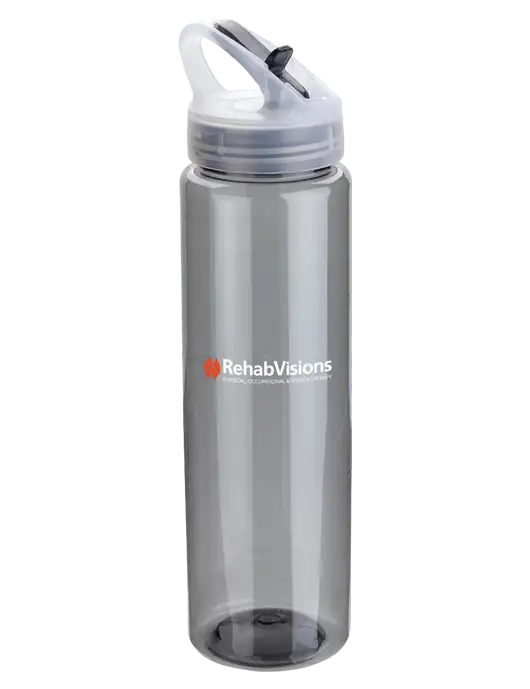 Buddy Smoke 32 oz PET Bottle with Flip Lid w/RehabVisions Logo