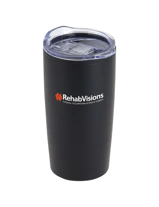 Olympus Black 20 oz Tumbler w/RehabVisions Logo
