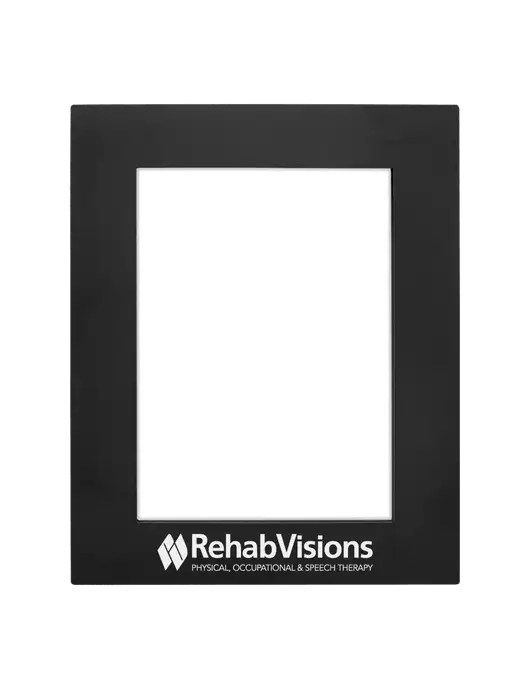 Black Aluminum Photo Frame, 5 x 7 w/RehabVisions Logo