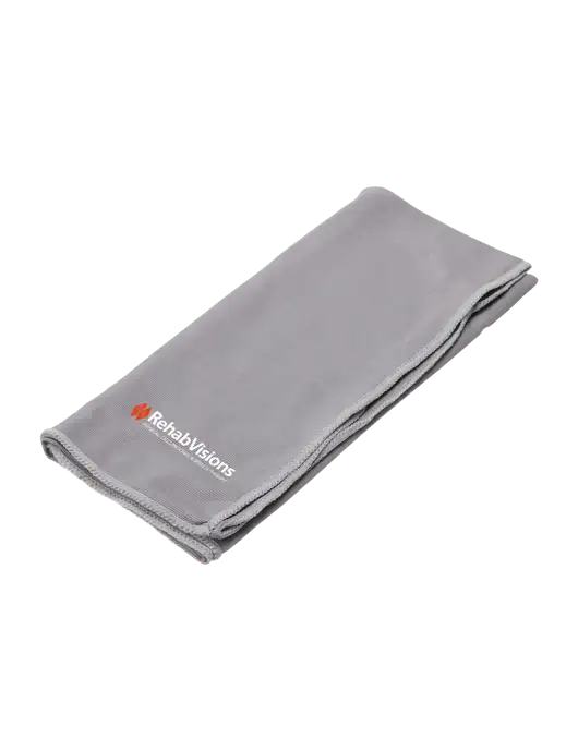 Eclipse Grey Copper Infused Cooling Towel w/RehabVisions Logo
