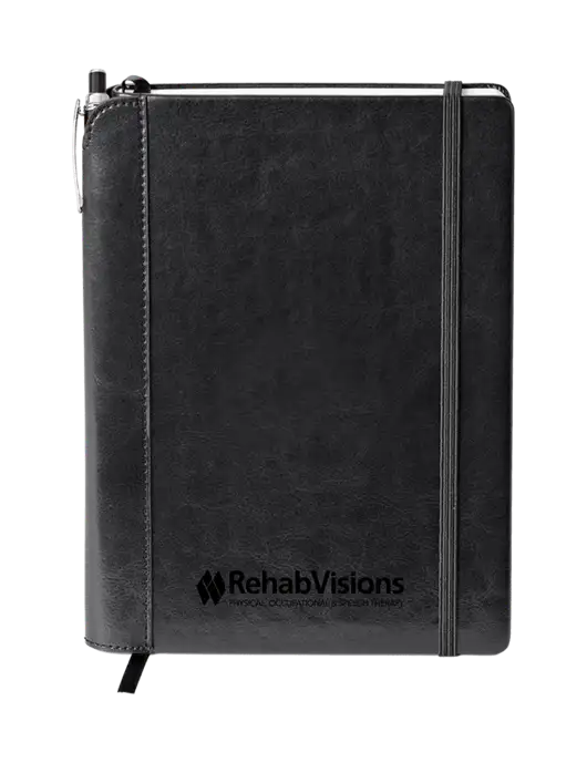 Fabrizio Black Journal 6.375 x 8.375 Combo w/RehabVisions Logo