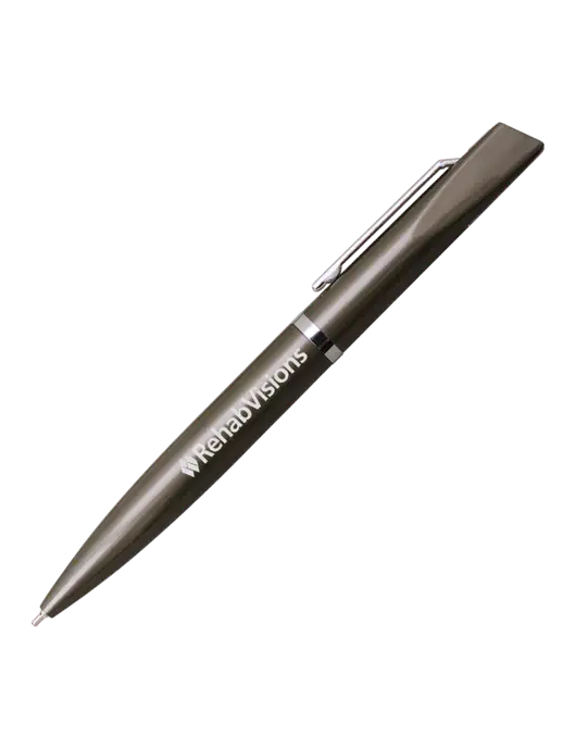 Santos Gunmetal Pen - Black Ink w/RehabVisions Logo