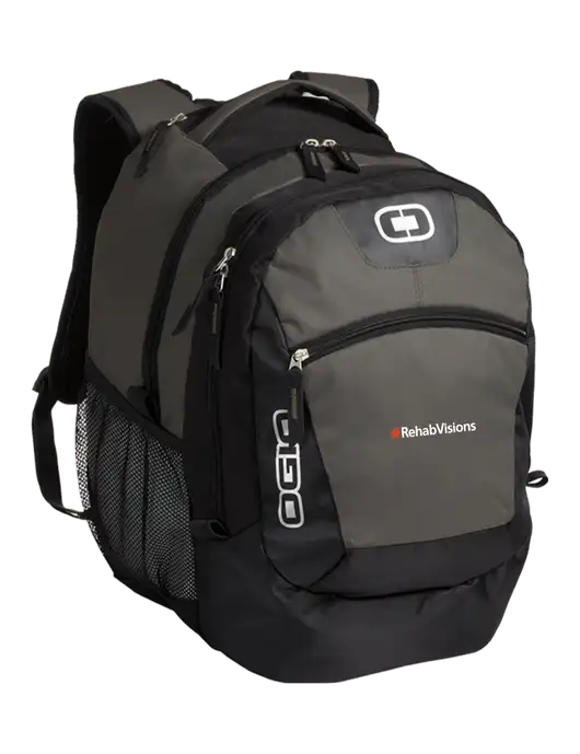 OGIO Grey Rogue Pack
 w/RehabVisions Logo