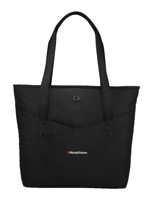 OGIO Black Downtown Tote 
 w/RehabVisions Logo